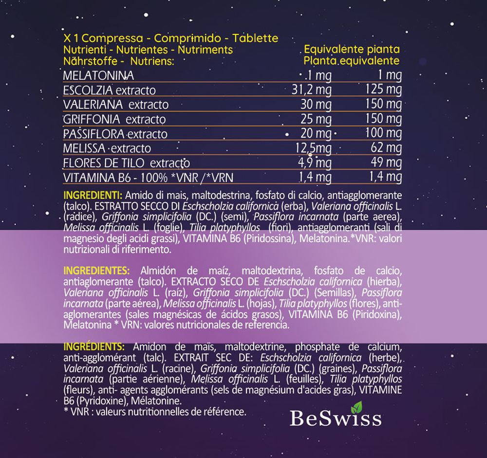 suplemento natural melatonina y valeriana