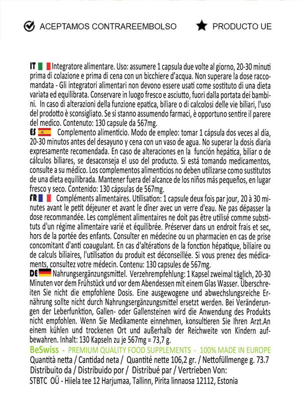 Cúrcuma, jengibre, piperina. Pastillas antienvejecimiento