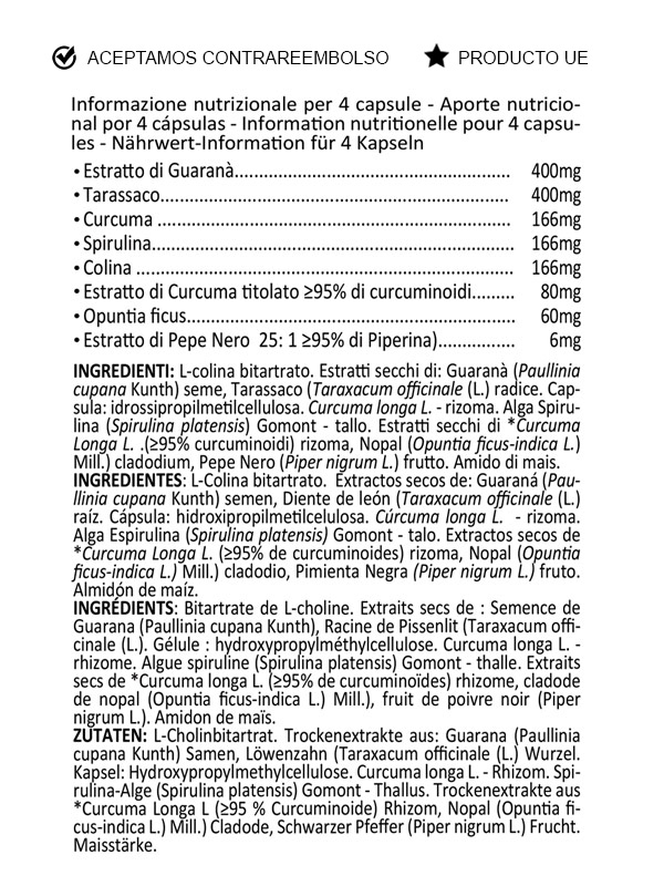 Producto adelgazante antioxidante