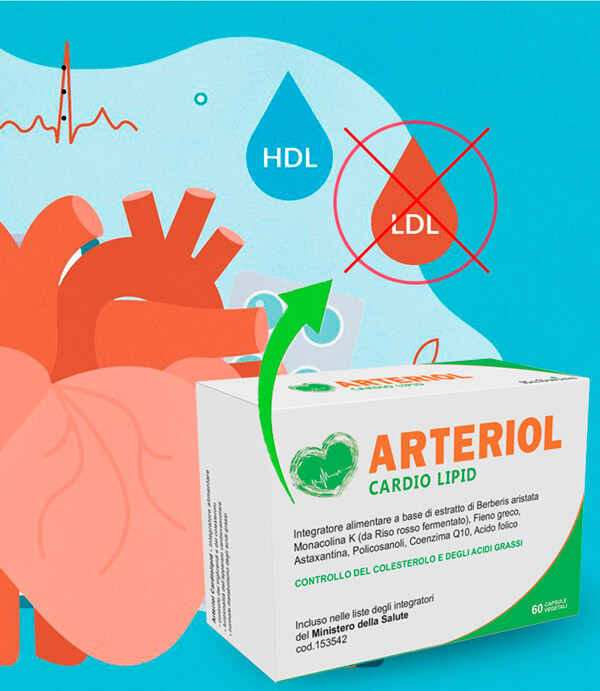 Producto reductor del colesterol Arteriol Cardiolipid