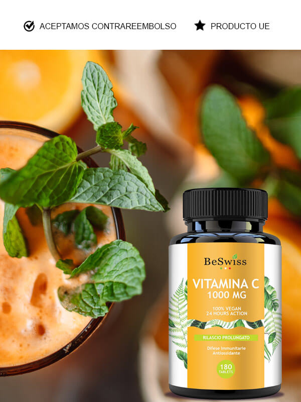 Beswiss complemento alimenticio vitamina c mejorar piel