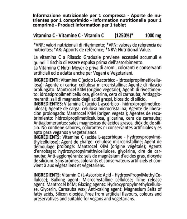 Nutrimeyer suplemento vitamina c salud huesos