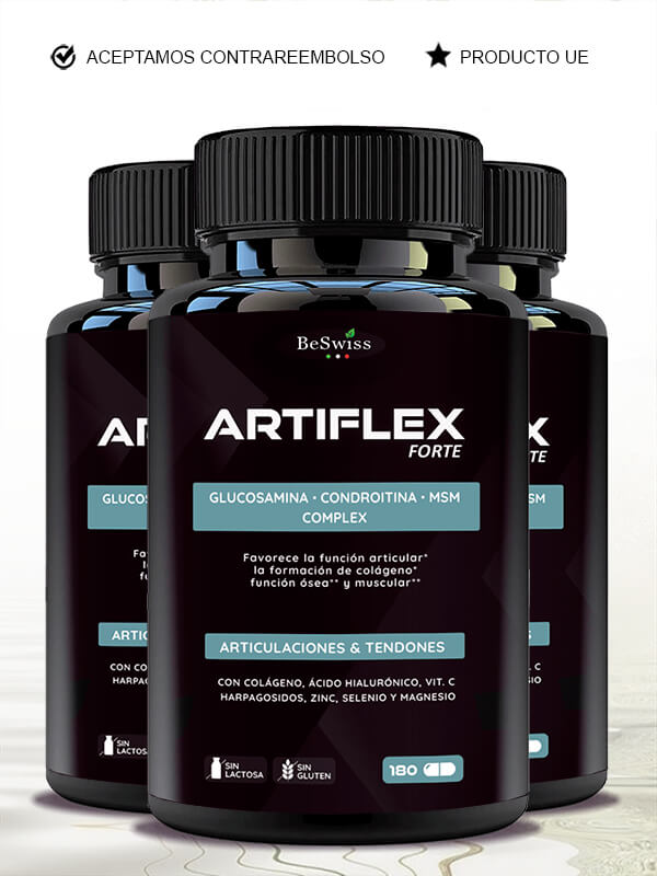 BeSwiss Artiflex Forte. Complemento alimenticio para las articulaciones.