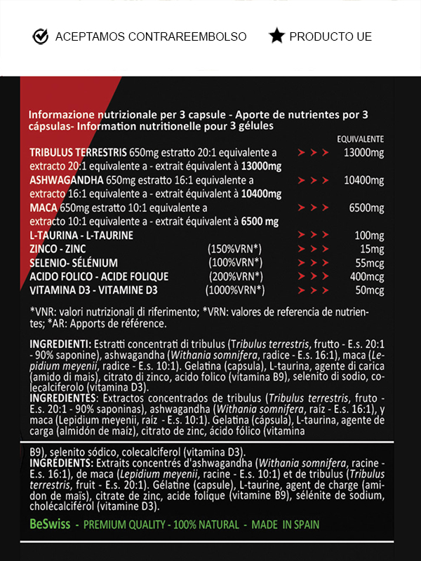 Testo Booster. Comprimidos para rendir más y mejor haciendo pesas.